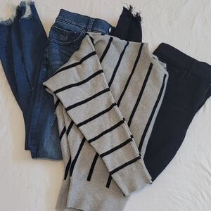 Striped Sweater and Jeans Set